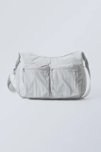 Pocket-Umhängetasche – Hellstaubgrau