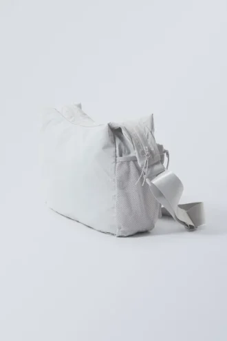 Pocket-Umhängetasche – Hellstaubgrau
