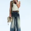 Poser Regular Waist Loose Wide Jeans – Canyon Blue – Dunkelblau | Cheap Monday GB Poser Regular Waist Loose Wide Jeans – Canyon Blue – Dunkelblau | Cheap Monday GB