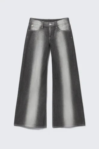 Poser Regular Waist Loose Wide Jeans – Dunkelgrau | Cheap Monday Gb
