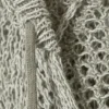 Pullover mit Kapuze aus offenem Strick – Hellkhaki Pullover mit Kapuze aus offenem Strick – Hellkhaki