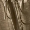 Pyjama-Hose aus gewaschenem Satin – Beige Pyjama-Hose aus gewaschenem Satin – Beige