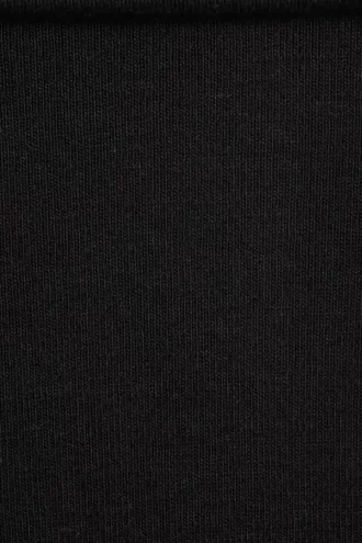 Pyjama-Hose mit ausgestelltem Bein und niedriger Taille – Schwarz