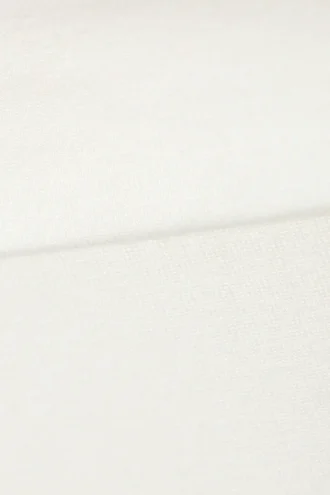 Pyjama-Hose mit niedriger Taille und ausgestelltem Bein – Weiß