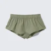 Pyjama-Slip aus Baumwollpopeline mit mittlerer Leibhöhe – Khaki-Grün Pyjama-Slip aus Baumwollpopeline mit mittlerer Leibhöhe – Khaki-Grün