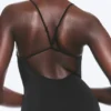 Racerback-Badeanzug – Schwarz Racerback-Badeanzug – Schwarz