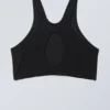 Racerback-Bikini-Oberteil – Schwarz Racerback-Bikini-Oberteil – Schwarz