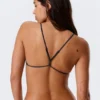 Racerback-Triangel-Bikini-Oberteil – Dunkelblau schimmernd