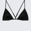 Racerback-Triangel-Bikini-Oberteil – Schwarz Racerback-Triangel-Bikini-Oberteil – Schwarz