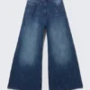 Rad Super Regular Waist Loose Wide Jeans – Blue Web – Mittelblau | Cheap Monday GB Rad Super Regular Waist Loose Wide Jeans – Blue Web – Mittelblau | Cheap Monday GB
