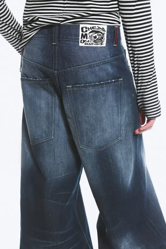 Rad Super Regular Waist Loose Wide Jeans – Star Blue | Cheap Monday GB Rad Super Regular Waist Loose Wide Jeans – Star Blue | Cheap Monday GB