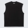 Rael Kade Lasercut-Tanktop – Schwarz Rael Kade Lasercut-Tanktop – Schwarz