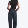 Rail Mid Rise Loose Wide Jeans – Blue Rinse – Dunkelblau Rail Mid Rise Loose Wide Jeans – Blue Rinse – Dunkelblau