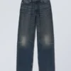 Rail Mid Rise Loose Wide Jeans – Deep Ocean Blue – Dunkelblau Rail Mid Rise Loose Wide Jeans – Deep Ocean Blue – Dunkelblau