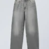Rail Mid Rise Loose Wide Jeans – Misty Grey – Hellgrau Rail Mid Rise Loose Wide Jeans – Misty Grey – Hellgrau