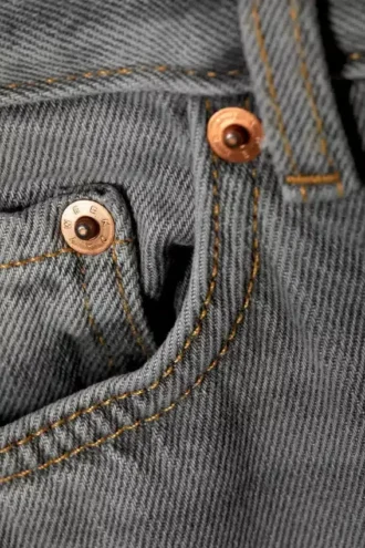 Rail Mid Rise Loose Wide Jeans – Misty Grey – Hellgrau
