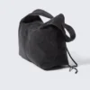 Rechteckige Schultertasche aus Cord – Schwarz Rechteckige Schultertasche aus Cord – Schwarz