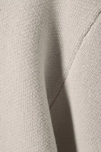 Regular-Fit-Pullover aus Baumwollstrick – Schmutzweiß