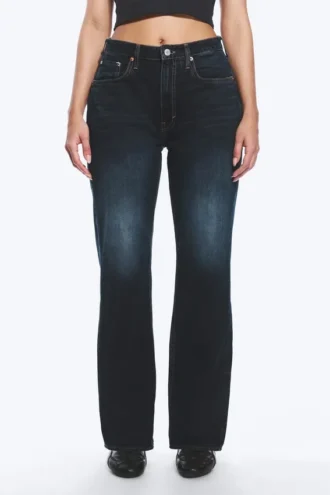 Resolute Curve High-Waisted Regular Straight Jeans – Angel Blue – Dunkelblau