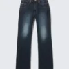 Resolute Curve High-Waisted Regular Straight Jeans – Angel Blue – Dunkelblau