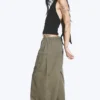 Ripstop-Hose mit niedriger Leibhöhe – Staubgrün-Khaki Ripstop-Hose mit niedriger Leibhöhe – Staubgrün-Khaki