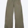 Ripstop-Hose mit niedriger Leibhöhe – Staubgrün-Khaki Ripstop-Hose mit niedriger Leibhöhe – Staubgrün-Khaki