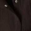 Ärmelloses, asymmetrisches Peplum-Top – Dunkelbraun Ärmelloses, asymmetrisches Peplum-Top – Dunkelbraun