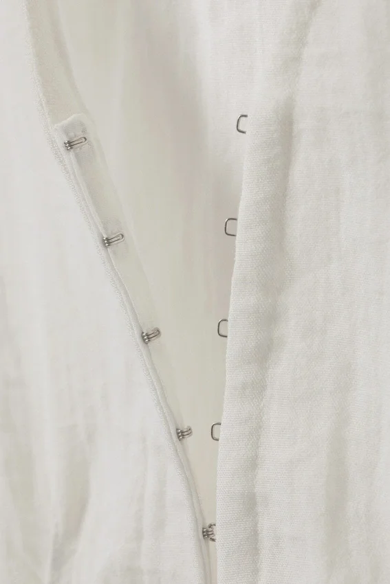 Ärmelloses Crinkle-Top – Weiß Ärmelloses Crinkle-Top – Weiß
