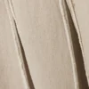 Ärmelloses Leinen-Mischung-Kleid mit Einsätzen – Hellbeige Ärmelloses Leinen-Mischung-Kleid mit Einsätzen – Hellbeige