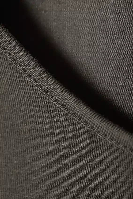 Ärmelloses Maxikleid aus Baumwolljersey – Dunkelgrau Ärmelloses Maxikleid aus Baumwolljersey – Dunkelgrau