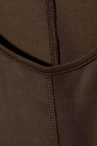 Ärmelloses Maxikleid – Dunkelbraun