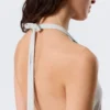 Ärmelloses Maxikleid mit Neckholder – Hellbeige Ärmelloses Maxikleid mit Neckholder – Hellbeige