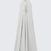 Ärmelloses Maxikleid mit Neckholder – Hellbeige Ärmelloses Maxikleid mit Neckholder – Hellbeige