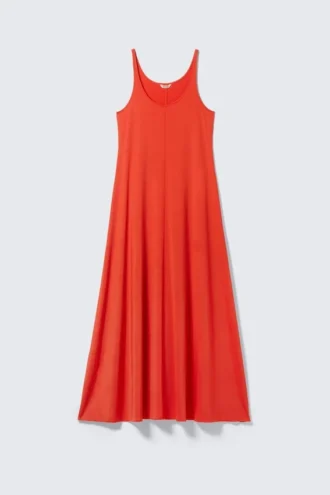 Ärmelloses Maxikleid – Rot
