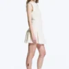 Ärmelloses Minikleid aus Twill – Weiß Ärmelloses Minikleid aus Twill – Weiß