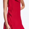 Ärmelloses Minikleid mit quadratischem Ausschnitt – leuchtend rot Ärmelloses Minikleid mit quadratischem Ausschnitt – leuchtend rot