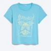 Rosabel Baby-T-Shirt mit Aufdruck – Türkis – Schmetterling Rosabel Baby-T-Shirt mit Aufdruck – Türkis – Schmetterling