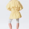 Rosabel Lockerer Einreiher-Trenchcoat – Hellgelb Rosabel Lockerer Einreiher-Trenchcoat – Hellgelb