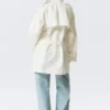 Rosabel Lockerer Einreiher-Trenchcoat – Weiß Rosabel Lockerer Einreiher-Trenchcoat – Weiß