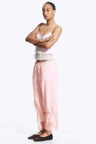 Rosabel Low Rise Loose Lace-Trim Bloomers – Hellstaubrosa