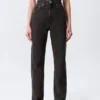 Rowe Super High Waisted Regular Straight Jeans – Echo Black – Schwarz Rowe Super High Waisted Regular Straight Jeans – Echo Black – Schwarz