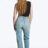 Rowe Super High Waisted Regular Straight Jeans – Port Blue – Hellblau Rowe Super High Waisted Regular Straight Jeans – Port Blue – Hellblau