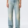 Rowe Super High Waisted Regular Straight Jeans – Port Blue – Hellblau Rowe Super High Waisted Regular Straight Jeans – Port Blue – Hellblau