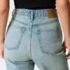 Rowe Super High Waisted Regular Straight Jeans – Port Blue – Hellblau Rowe Super High Waisted Regular Straight Jeans – Port Blue – Hellblau