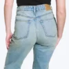 Rowe Super High Waisted Regular Straight Jeans – Port Blue – Hellblau Rowe Super High Waisted Regular Straight Jeans – Port Blue – Hellblau