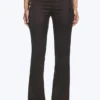 Satin-Hose mit Cut-outs und ausgestelltem Bein – Dunkelbraun Satin-Hose mit Cut-outs und ausgestelltem Bein – Dunkelbraun