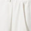 Satin-Hose mit hoher Taille und weitem Bein – Weiß Satin-Hose mit hoher Taille und weitem Bein – Weiß