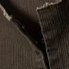 Schlanke Jacke aus ausgefranster Baumwolle – gestreift, dunkelgrau Schlanke Jacke aus ausgefranster Baumwolle – gestreift, dunkelgrau