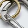 Schlüsselanhänger mit Clipverschluss – Silber/Gold Schlüsselanhänger mit Clipverschluss – Silber/Gold