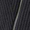 Schmal geschnittene Strickjacke mit Reißverschluss – Dunkelgrau Schmal geschnittene Strickjacke mit Reißverschluss – Dunkelgrau